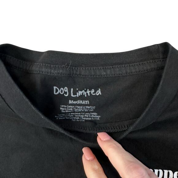 DOG LIMITED RAPPERS WITH PUPPIES TEE T SHIRT Mens M Black Rap Hip Hop - Picture 7 of 7